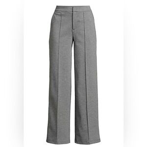 NWOT Banana Republic Wide Leg mid rise Gray Trousers size 4